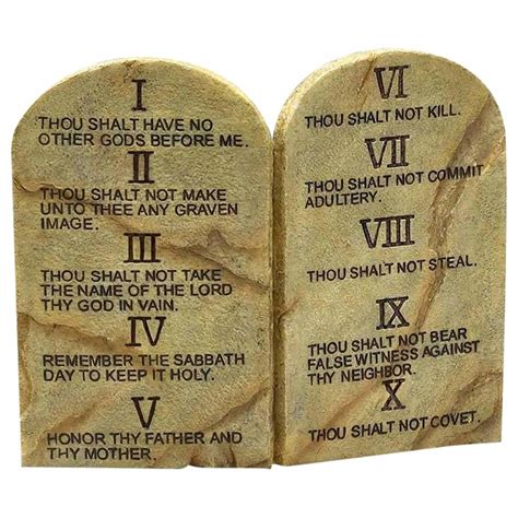book of exodus 10 commandments
